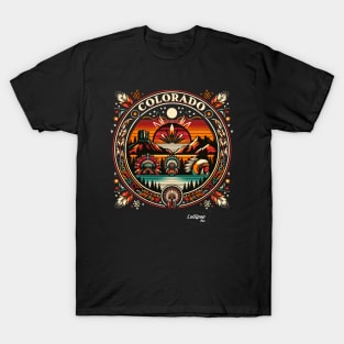 Rocky Mountain Roots: Colorado's Native Spirit - American Vintage Retro style USA State T-Shirt